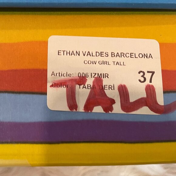 Cowgirl Tall Brown Boots - Size 37 - Picture 4 of 7